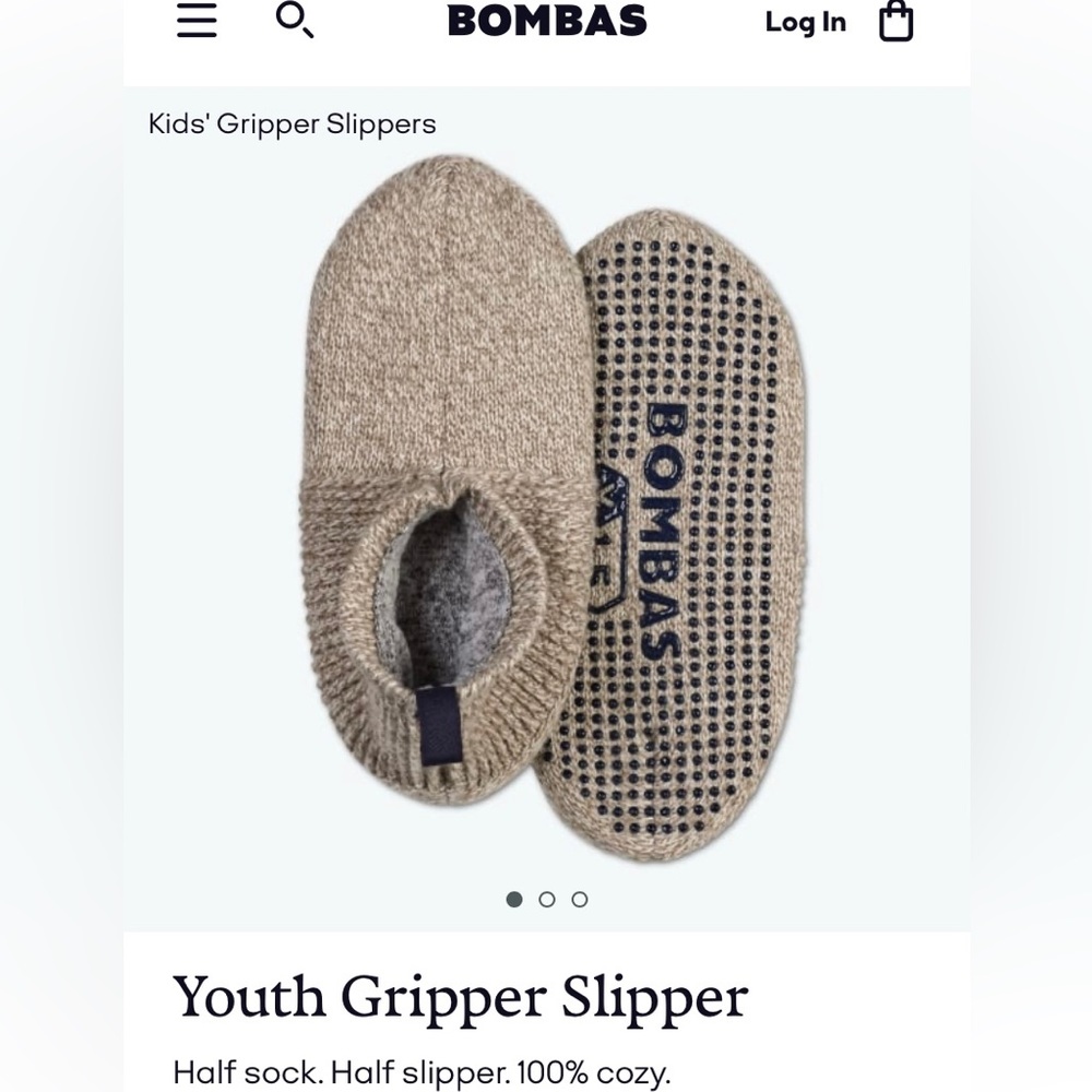NWT Bombas youth slipper socks
